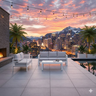 Outdoor Patio Set With All-Weather Thick Cushions