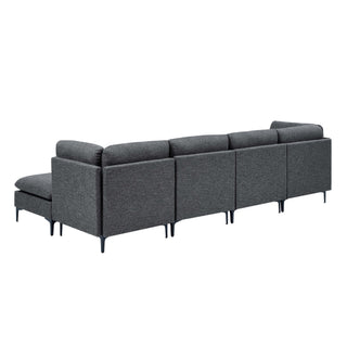 Upholstered Modular Sectional & Tall Legs