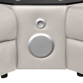 Nova - Sectional With Bluetooth Speaker, LED And Lifting Wine Cabinet