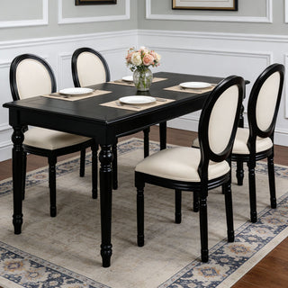 Upholstered & Round Back Dining Chairs (Set of 2)