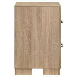 Merritt - 2 Drawer Nightstand - Light Oak