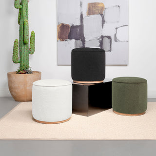 Keita - Upholstered Round Ottoman