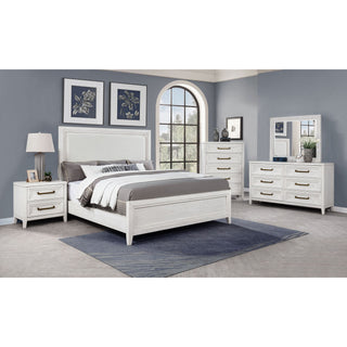 6 Drawer Dresser & Mirror - White