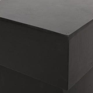 Outdoor Side Table, Patio End Table - Black