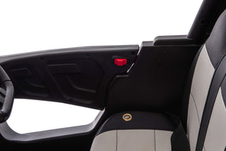 12V7A*1 30W*4 Four-Wheel Drive Seat One Button Start, Forward And Backward, High And Low Speed, Music, Front Light, Power Display, Two Doors Can Open, 2.4G R / C, Seat Belt Four Wheel Absorber