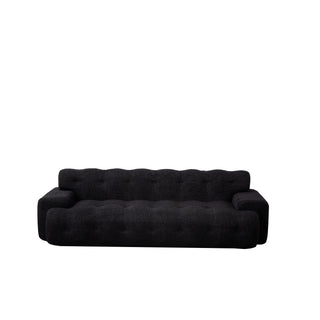 Cloud Series Minimalist Button Tufted Square Arm 3 Seater Sofa