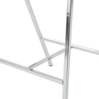 Modern Bar Stools With Low Back And Arms And Durable Metal Frame (Set of 2) - Ivory