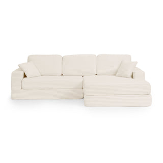 Modern Minimalist L Shape Modular Sectional Sofa, Couch