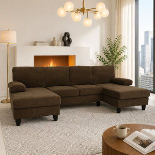 U-Shaped Sofa With Dual Chaise