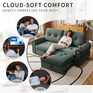 Cloud Like Convertible Sofa Bed With For Living Room