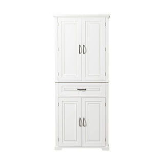 Bathroom Storage Cabinet With Doors And Drawer, Adjustable Shelf