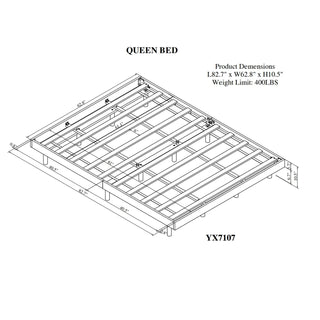 Modern Floating Platform Bed Frame