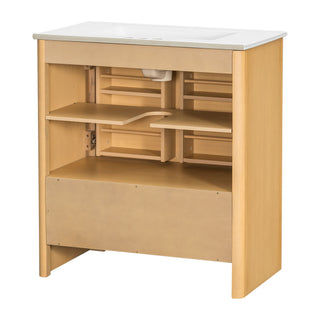 Softened Modern Bathroom Vanity With Sink