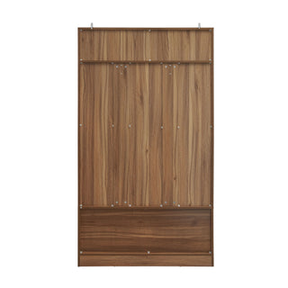 Modern Storage Closet For Bedroom, Entryway, Or Living Room - Walnut