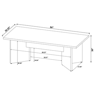 Larrabee - Rectangular Dining Table - Mango Color