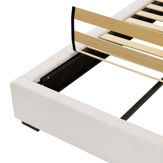 Hampton - Upholstered Platform Bed With Tall Headboard