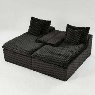 Double Chaise Lounge With Full Compressed Sponge