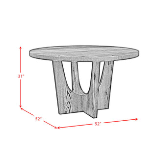 Oregon - Round Table With Wood Top