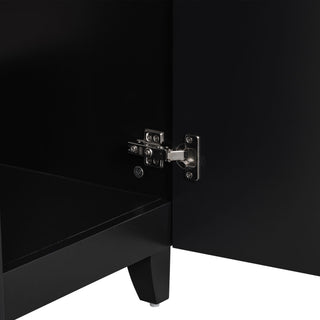 Transitional Style Bathroom Vanity Cabinet With Ceramic Sink