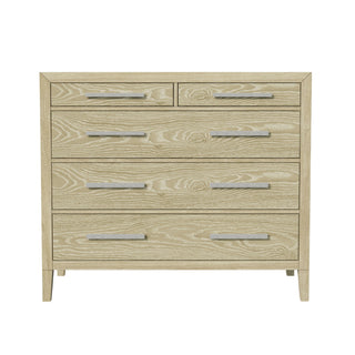 Adeline - 5 Drawers Chest - Natural Wood Wash
