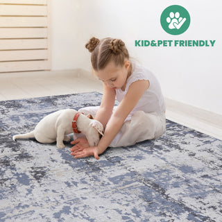 Payas - 6' X 9' Abstract Area Rug - Gray