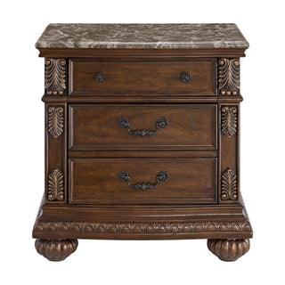 Cadenza - Nightstand With USB-C - Brown