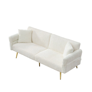 Luxury Foldable Double Sofa Bed With Folding Armrests