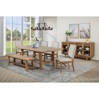 Backless Dining Bench - Natural