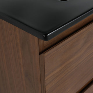Wall Mounted Bathroom Vanity With Sink, 2 Soft Close Drawers