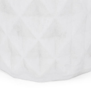 Outdoor Lightweight Concrete, Side Table - Antique White