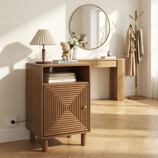 Nightstand With Charging Station & Storage