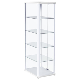 Nevra - 4 Shelf Display LED Curio Cabinet
