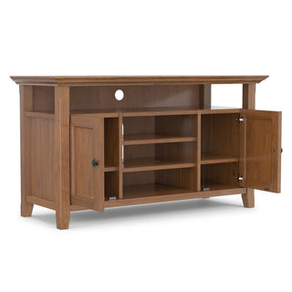 Amherst - TV Media Stand - Medium Saddle Brown