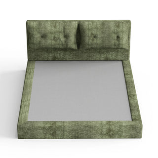 Airframe - Upholstered Bed Frame With Double Layered Upholstered Headboard