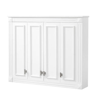 Wall Mounted Medicine Cabinet With Adjustable Shelf - White
