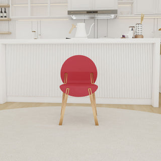 4 Piece Set Of Single Chairs With A Design Combining Modern And Traditional Elements