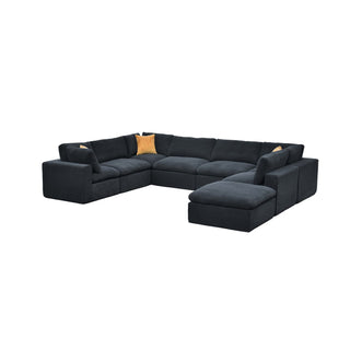 Custom Configuration Modular Sectional With Toss Pillows