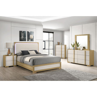 Lincoln - 6 Drawer Dresser With Mirror - Natural