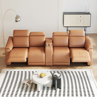 Modular Sofa With Recliners And Cup Holders Sectional Set