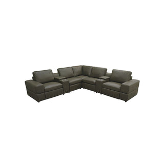 Upholstered Large Arms Sectional With Recliner Seats