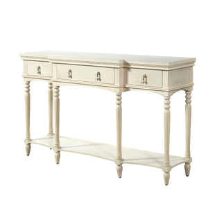 Retro Console Table With 3 Soft Close Drawers