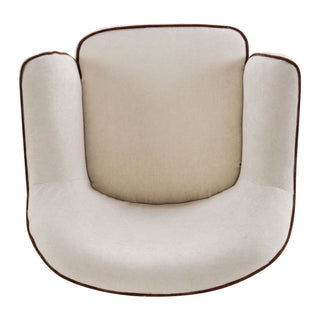 360° Swivel Accent Chair With Flared Arms