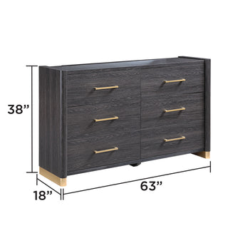 Clifton - 6 Drawer Dresser (Mirror Not Included) - Espresso
