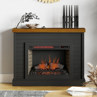 48" Fireplace With Mantel