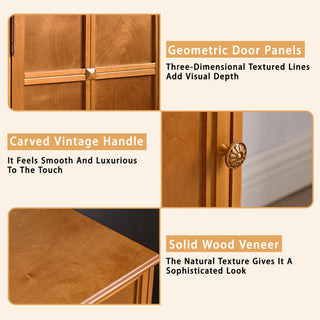 Floor Cabinet With Adjustable Shelf, Storage For Entryway