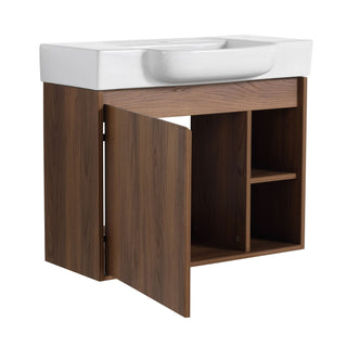 Wall Mounted Bathroom Vanity With Sink & Soft Close Door