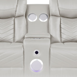 Challenger - LED Power Recliner Loveseat
