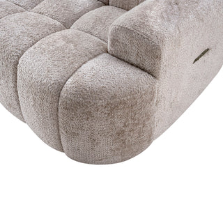 Extra Large Curved Front Compressed Sectional Sofa