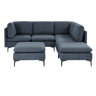 Upholstered Modular Sectional & Tall Legs