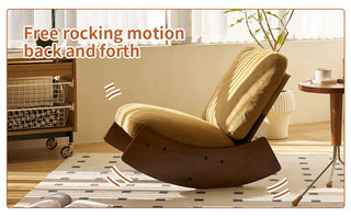 Comfortable High-Quality Upholstery Glider Rocking Chair